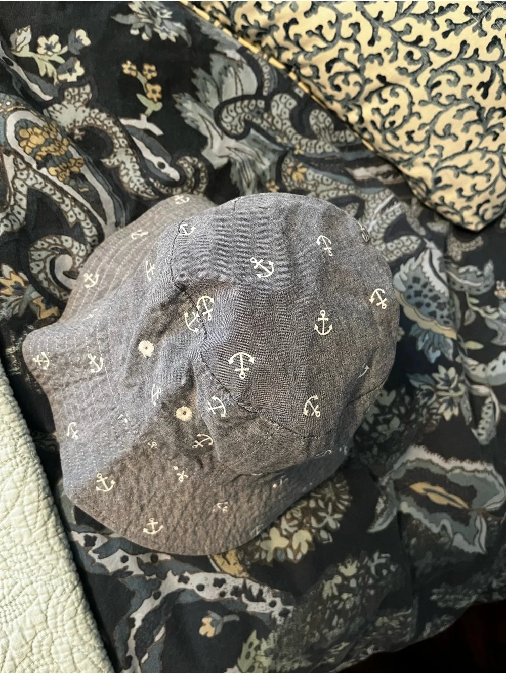 Gymboree Blue Anchor Toddler Bucket Hat